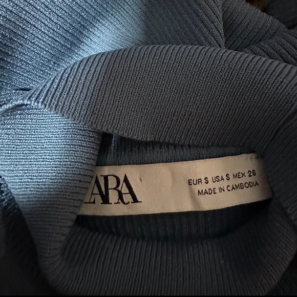 ZARA ONE SHOULDER RIBBED TOP - Picture 3 of 3